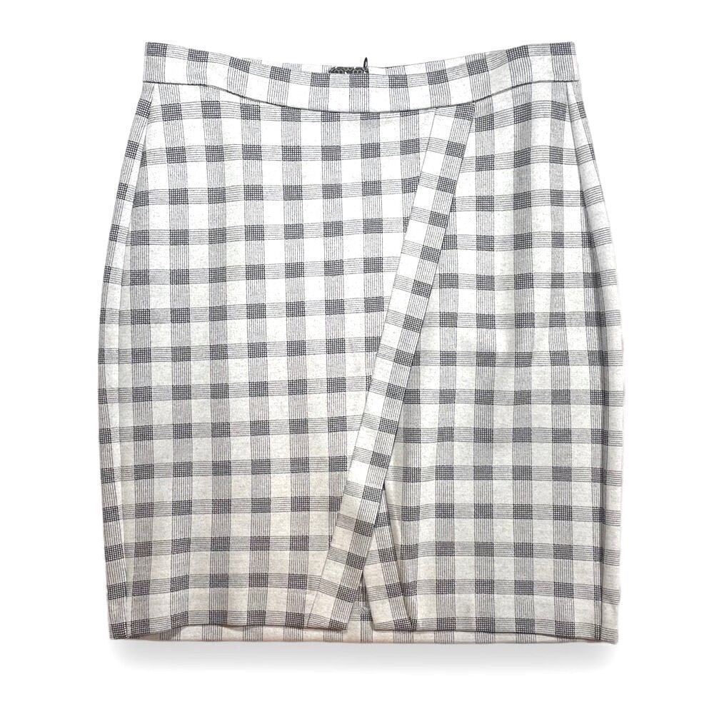 CaBi 90’s Gingham Faux Wrap Skirt Sz 8